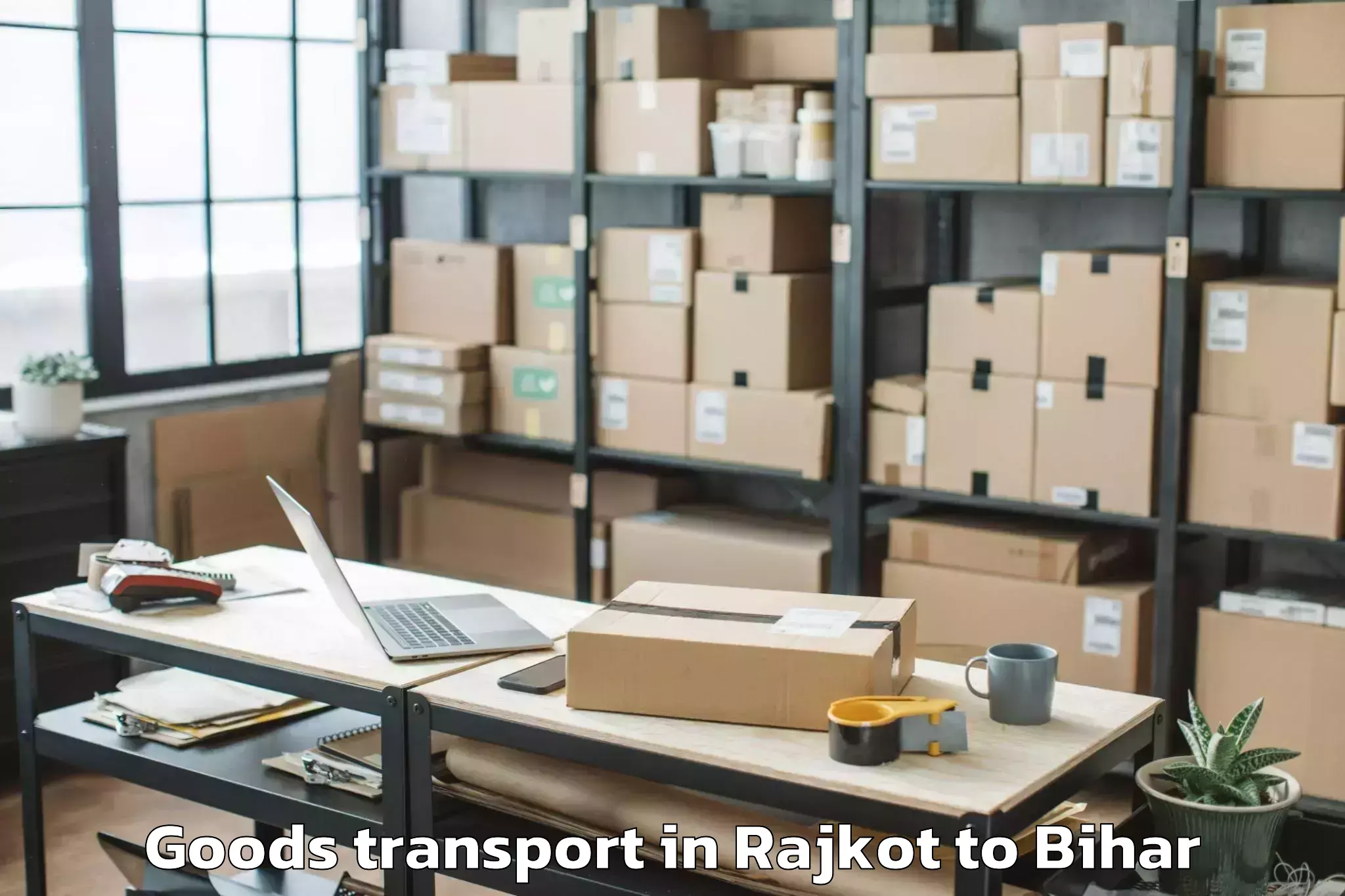 Hassle-Free Rajkot to Madhepur Goods Transport